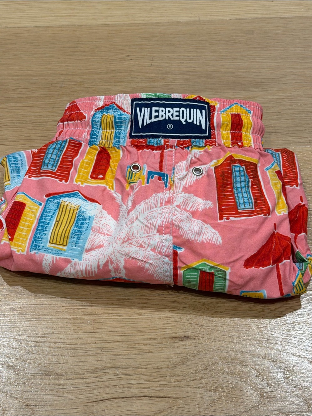 Vilebrequin Pink Window Print Swim Trunks Men’s 5XL